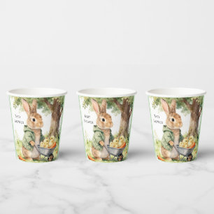 Woodland Bunny Baby Shower Paper Cups