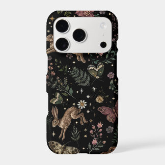 Woodland Bunny Floral Moth Celestial Pattern | Cot
