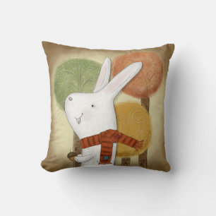 Woodland Bunny with Acorn Cushion