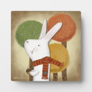 Woodland Bunny with Acorn Plaque