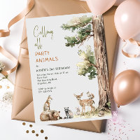 Woodland "Calling all Party Animals" Kids Birthday