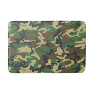 Woodland Camo Bath Mat