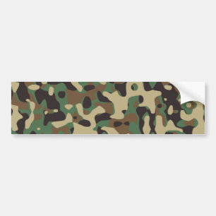 Woodland Camo Bumper Sticker