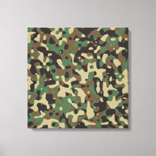Woodland Camo Canvas Print