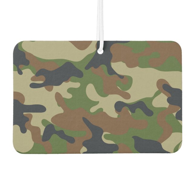 Woodland Camo Car Air Freshener (Front)