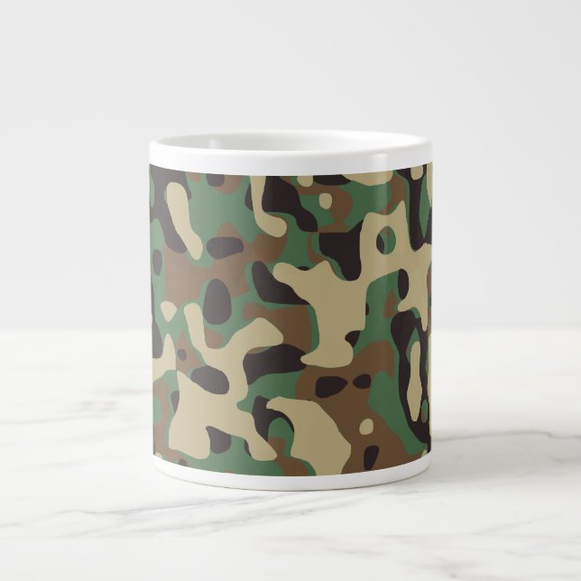 Woodland Camo Large Coffee Mug (Front)