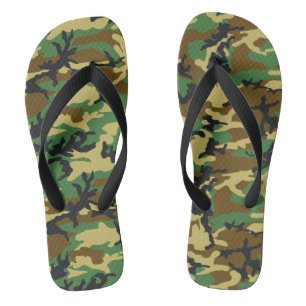 Woodland Camo Pattern Jandals