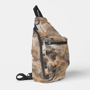 Woodland Camo Pattern Sling Bag