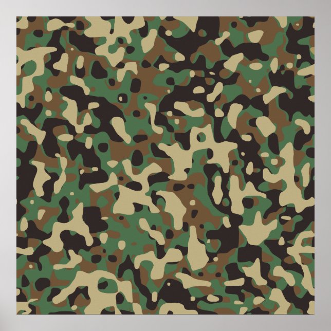 Woodland Camo Poster (Front)