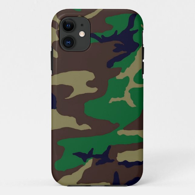 Woodland Camouflage Apple Case-Mate iPhone Case (Back)