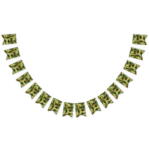 Woodland camouflage bunting