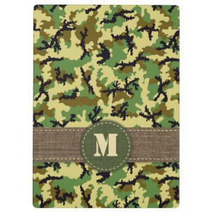 Woodland camouflage clipboard