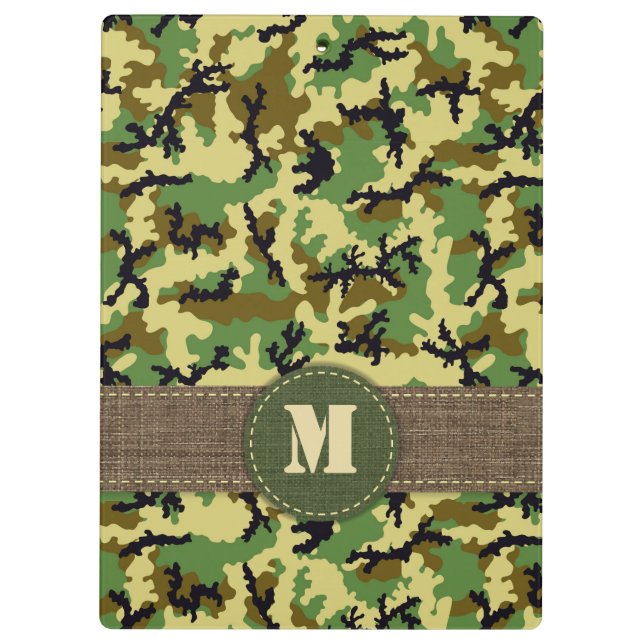 Woodland camouflage clipboard (Back)