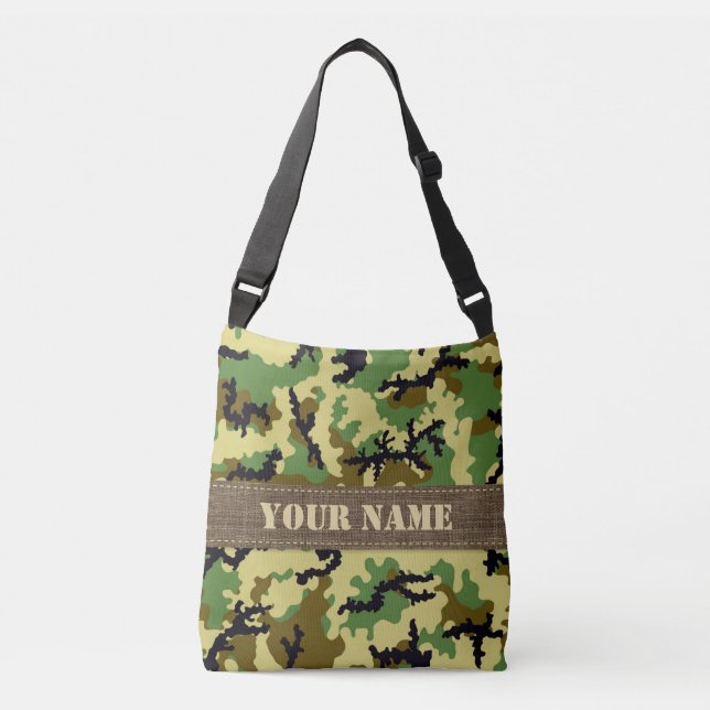 Woodland camouflage crossbody bag (Front)