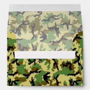 Woodland camouflage envelope