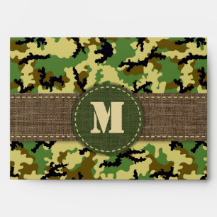 Woodland camouflage envelopes