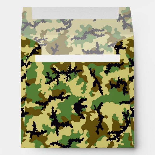 Woodland camouflage envelopes (Back (Bottom))