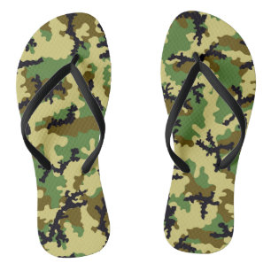 Woodland camouflage jandals