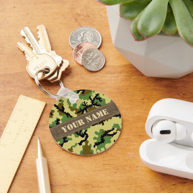 Woodland camouflage key ring (Desk)
