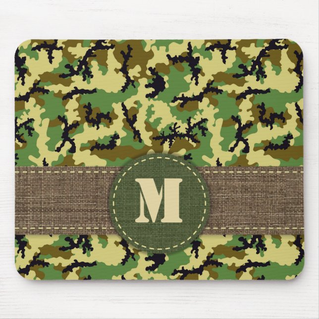 Woodland camouflage mouse pad (Front)
