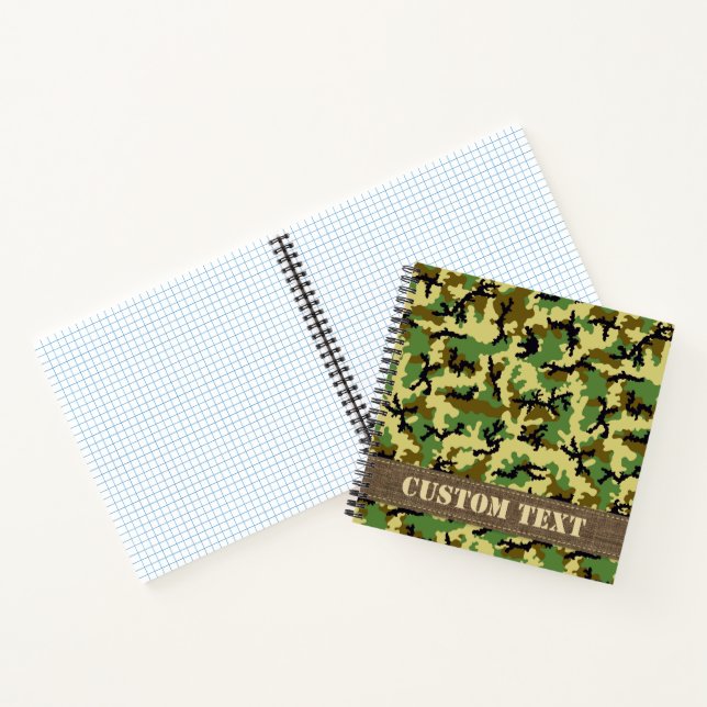 Woodland Camouflage Notebook (Inside)