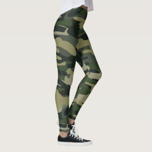 Woodland Camouflage Pattern Tactical Military Camo Leggings