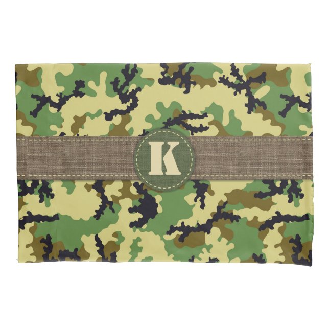 Woodland camouflage pillowcase (Front)