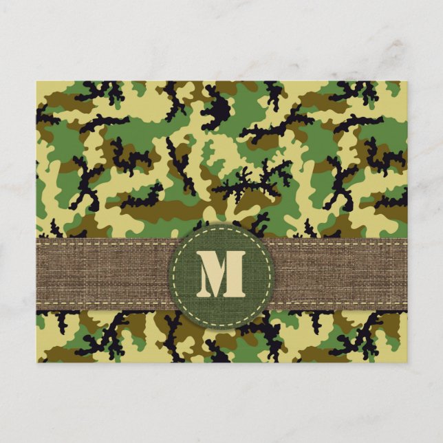 Woodland camouflage postcard (Front)