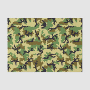 Woodland camouflage tissue paper