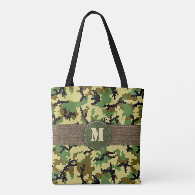 Woodland camouflage tote bag (Back)