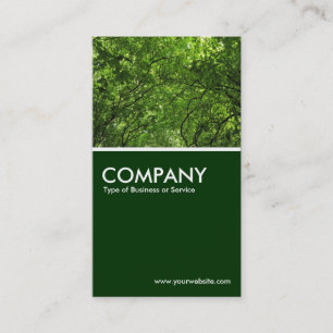 Woodland Canopy - Dark Green Business Card