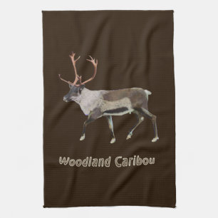 Woodland Caribou Tea Towel