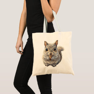 Woodland charm Squirrel nut gatherer Tote Bag