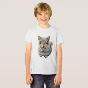 Woodland charm Squirrel nut gatherer Tri-Blend Shirt