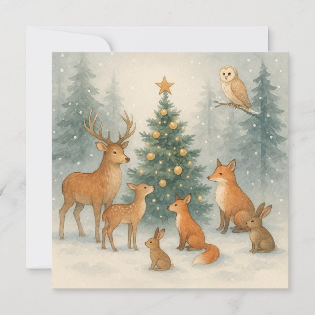 Woodland Christmas Card (Front)