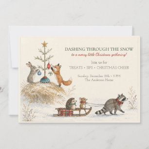 Woodland Christmas Party Invitation