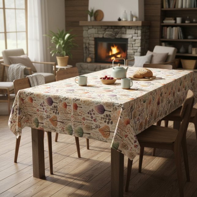Woodland Cosy Cabin Family Dining Tablecloth (Creator Uploaded)