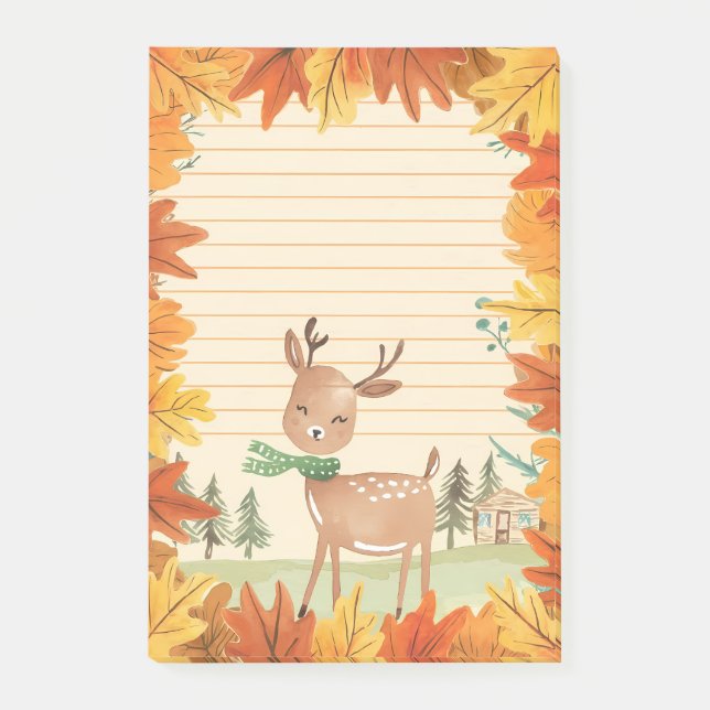 Woodland Cosy Post-it Notes (Front)