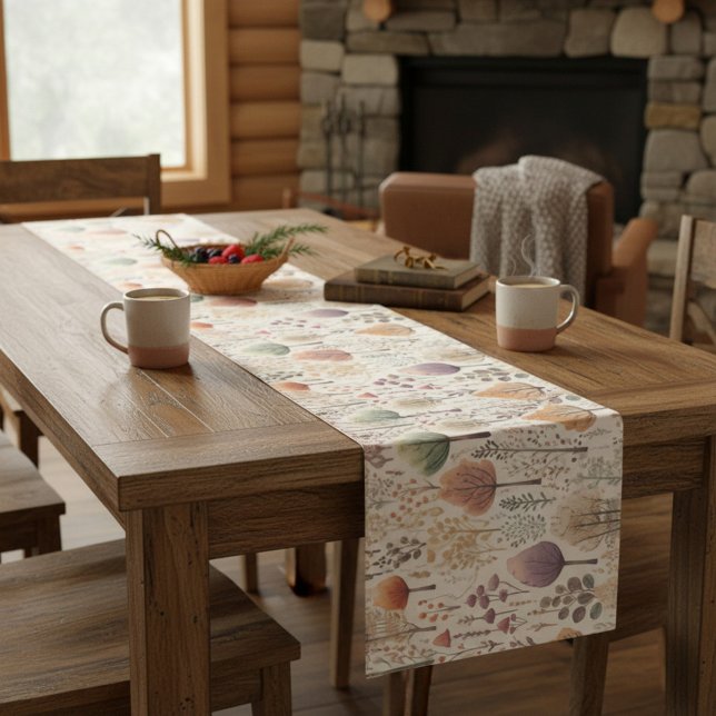 Woodland Cozy Cabin Family Dining Medium Table Runner (Creator Uploaded)