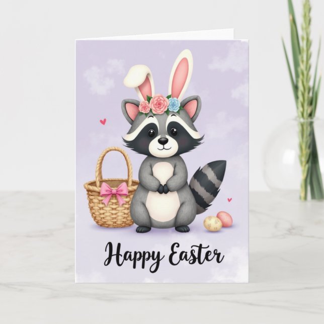 Woodland Creature Springtime Card (Front)