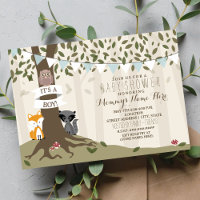 Woodland Creatures Baby Shower - Boy