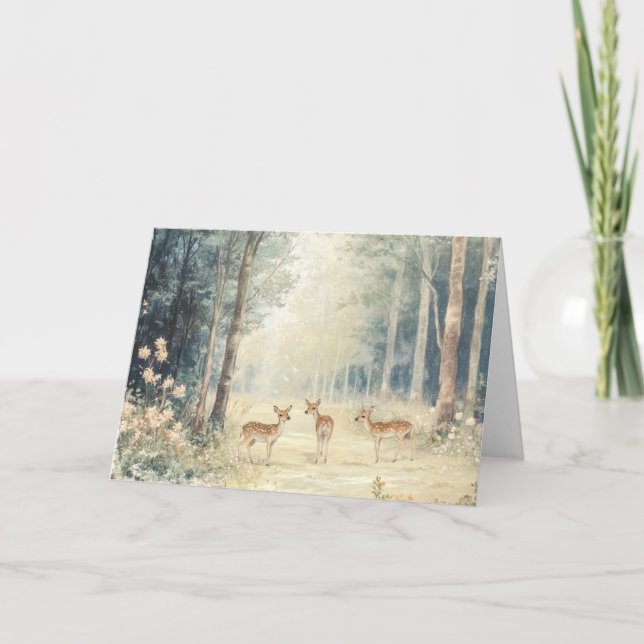 Woodland Creatures Note Card (Front)
