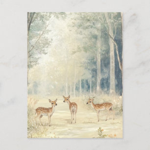 Woodland Creatures Postcard