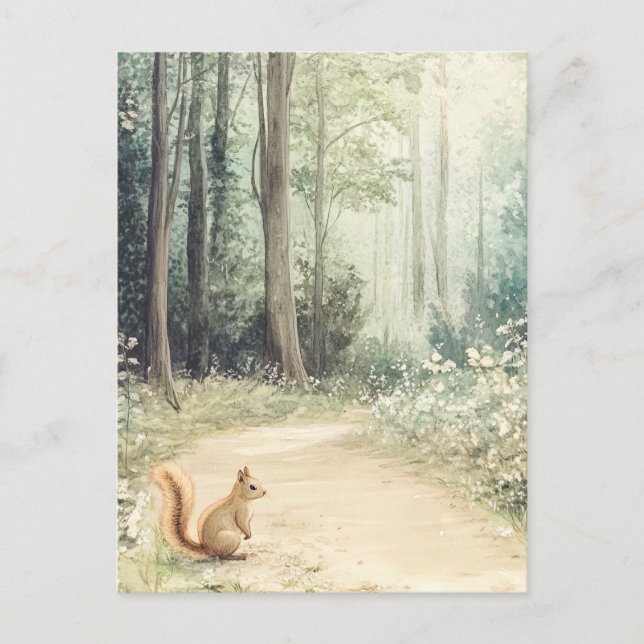 Woodland Creatures Postcard (Front)