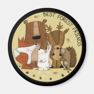 Woodland Crew-Best Forest Friends/ Individual Magnet