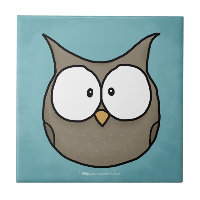 Woodland Critters-Best Forest Friends-Owl Tile (Front)