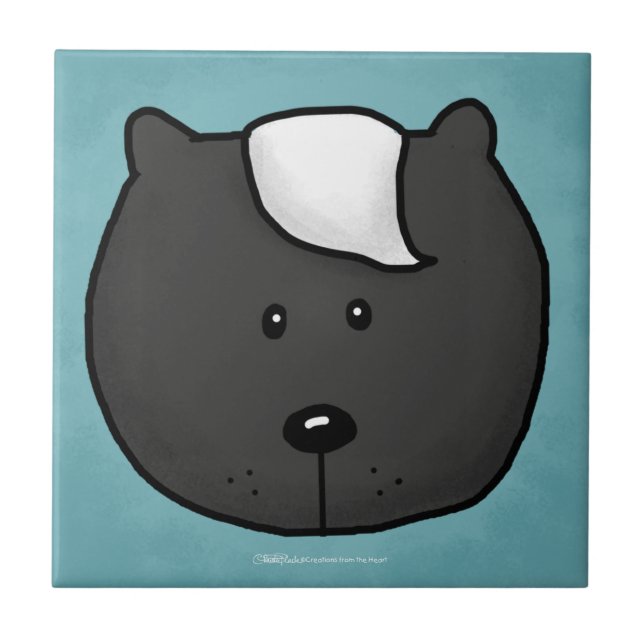 Woodland Critters-Best Forest Friends-Skunk Tile (Front)