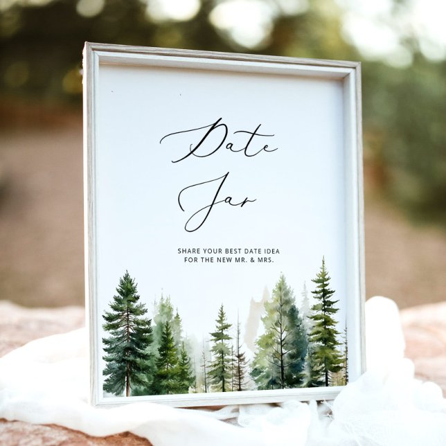 Woodland date night ideas. Date jar bridal game Poster (Creator Uploaded)