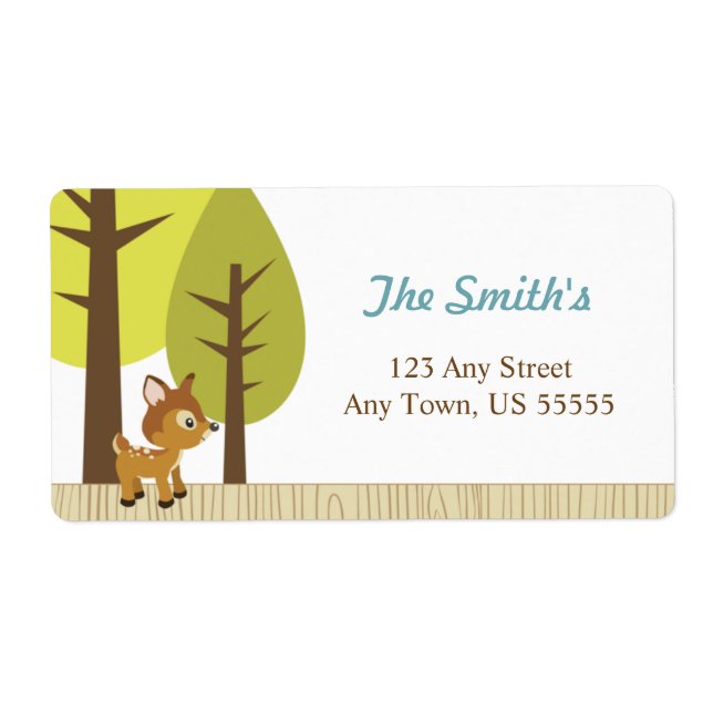Woodland Deer Address Labels (Front)