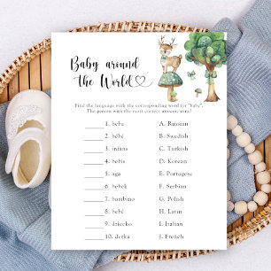Woodland Deer - Baby around the world game